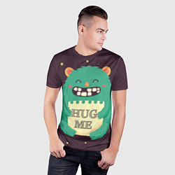 Футболка спортивная мужская Monster: Hug me, цвет: 3D-принт — фото 2
