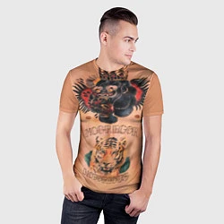 Футболка спортивная мужская МакГрегор татуировки, цвет: 3D-принт — фото 2