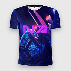 Мужская спорт-футболка N7: Neon Space
