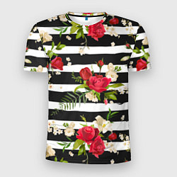 Мужская спорт-футболка Розы и орхидеи