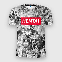 Футболка спортивная мужская HENTAI, цвет: 3D-принт