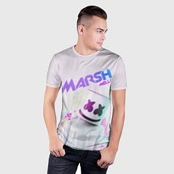 Футболка спортивная мужская Marshmello: New DJ, цвет: 3D-принт — фото 2
