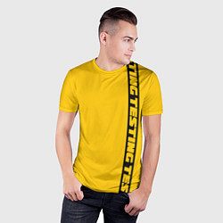 Футболка спортивная мужская ASAP Rocky: Yellow Testing, цвет: 3D-принт — фото 2