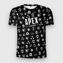 Футболка спортивная мужская Apex Legends: Black Pattern, цвет: 3D-принт