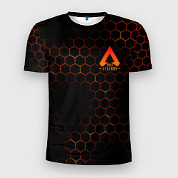 Футболка спортивная мужская Apex Legends: Orange Carbon, цвет: 3D-принт