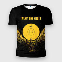 Футболка спортивная мужская Twenty One Pilots: Yellow Moon, цвет: 3D-принт