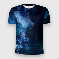 Мужская спорт-футболка Синий космос
