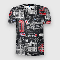 Мужская спорт-футболка Привет Лондон
