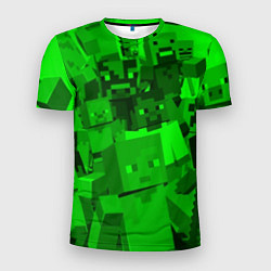 Футболка спортивная мужская Minecraft game characters, цвет: 3D-принт