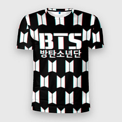 Мужская спорт-футболка BTS: Black Pattern