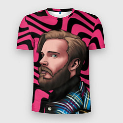 Футболка спортивная мужская Pink PewDiePie, цвет: 3D-принт