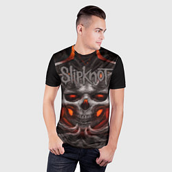 Футболка спортивная мужская Slipknot: Hell Skull, цвет: 3D-принт — фото 2