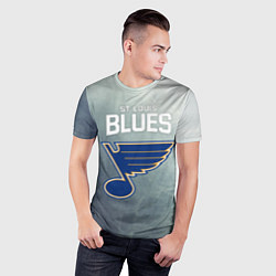 Футболка спортивная мужская St Louis Blues, цвет: 3D-принт — фото 2