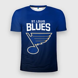 Футболка спортивная мужская St Louis Blues, цвет: 3D-принт