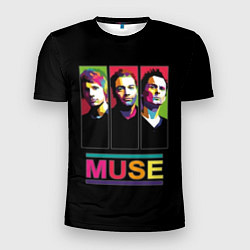 Мужская спорт-футболка Muse pop-art