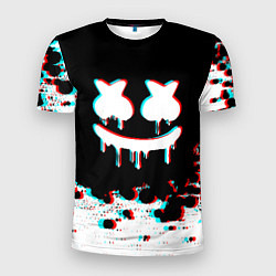 Футболка спортивная мужская MARSHMELLO GLITCH, цвет: 3D-принт