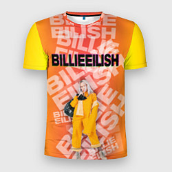 Футболка спортивная мужская Billie Eilish: Yellow Mood, цвет: 3D-принт