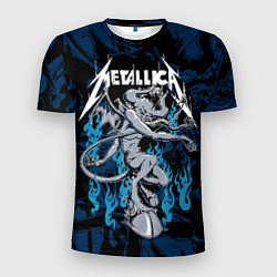 Футболка спортивная мужская Metallica - бес, цвет: 3D-принт