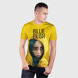 Футболка спортивная мужская BILLIE EILISH: Yellow Girl, цвет: 3D-принт — фото 2