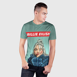 Футболка спортивная мужская Billie Eilish, цвет: 3D-принт — фото 2