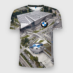 Футболка спортивная мужская BMW city, цвет: 3D-принт