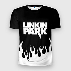 Футболка спортивная мужская Linkin Park: Black Flame, цвет: 3D-принт