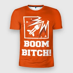 Футболка спортивная мужская Boom Bitch!, цвет: 3D-принт