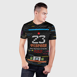 Футболка спортивная мужская Танчики dendy 23 февраля, цвет: 3D-принт — фото 2