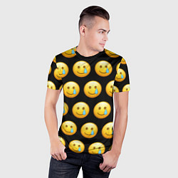 Футболка спортивная мужская New Emoji, цвет: 3D-принт — фото 2