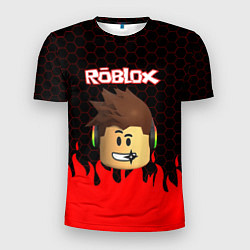 Футболка спортивная мужская ROBLOX, цвет: 3D-принт