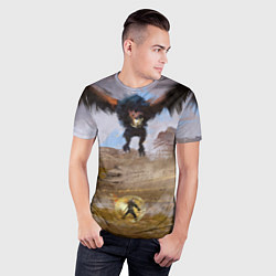Футболка спортивная мужская ВЕДЬМАК, цвет: 3D-принт — фото 2