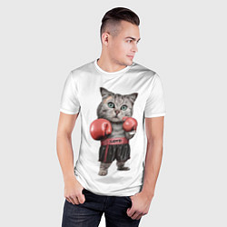 Футболка спортивная мужская Кот боксёр, цвет: 3D-принт — фото 2