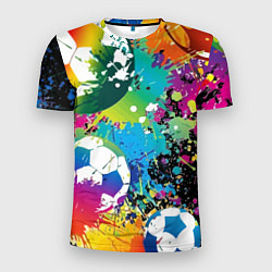Футболка спортивная мужская Football Paints, цвет: 3D-принт