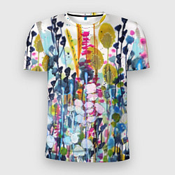 Мужская спорт-футболка Watercolor Flowers