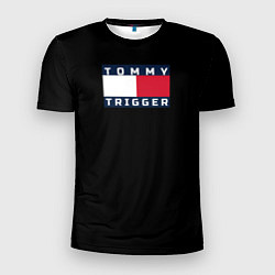 Футболка спортивная мужская Tommy Hilfiger, tommy trigger, цвет: 3D-принт