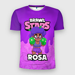 Футболка спортивная мужская BRAWL STARS ROSA, цвет: 3D-принт