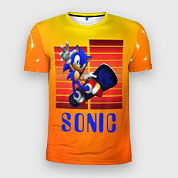Футболка спортивная мужская Sonic - Соник, цвет: 3D-принт