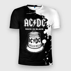 Футболка спортивная мужская ACDC Back in Black, цвет: 3D-принт