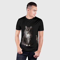 Футболка спортивная мужская Котики, цвет: 3D-принт — фото 2