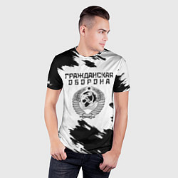 Футболка спортивная мужская Гражданская оборона, цвет: 3D-принт — фото 2