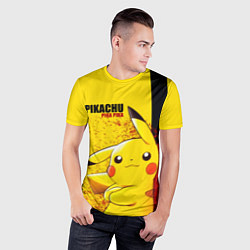 Футболка спортивная мужская PIKACHU, цвет: 3D-принт — фото 2