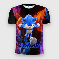 Футболка спортивная мужская SONIC, цвет: 3D-принт