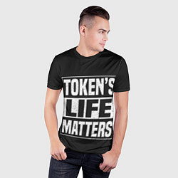 Футболка спортивная мужская TOKENS LIFE MATTERS, цвет: 3D-принт — фото 2