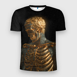 Мужская спорт-футболка Скелет В Золоте