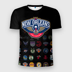 Футболка спортивная мужская New Orleans Pelicans 1, цвет: 3D-принт