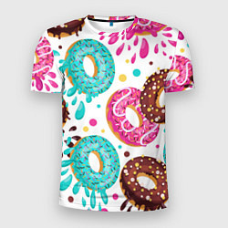 Мужская спорт-футболка Любитель пончиков