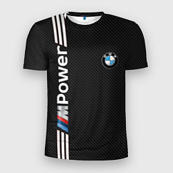Футболка спортивная мужская BMW CARBON, цвет: 3D-принт