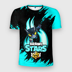 Мужская спорт-футболка Brawl stars mecha crow