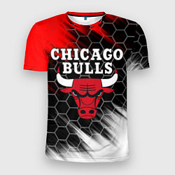 Футболка спортивная мужская CHICAGO BULLS, цвет: 3D-принт