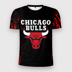 Футболка спортивная мужская CHICAGO BULLS, цвет: 3D-принт